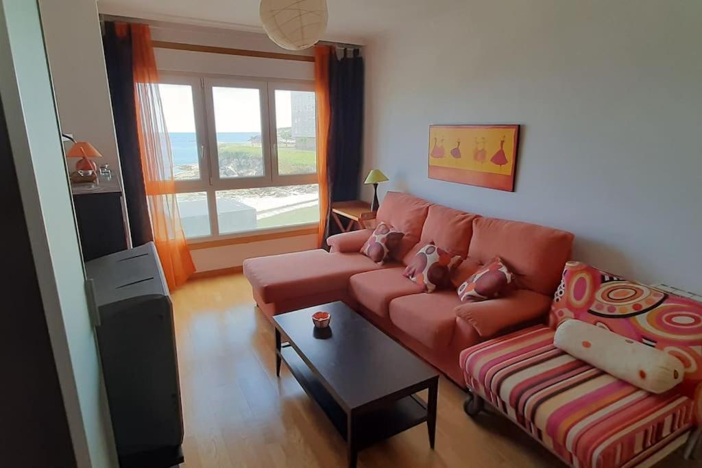 Apartamento 1ª Linea Con Vistas A La Playa Leilighet San Cibrao Eksteriør bilde